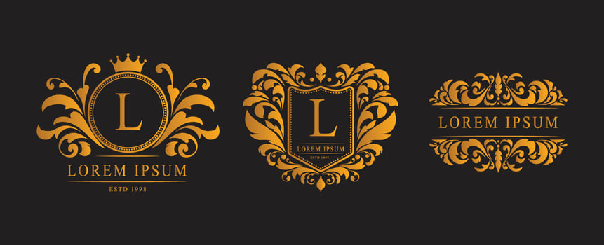luxury logo design vector