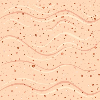 Cute, cartoon style beach sand with pebbles seamless pattern. Great for Spring or Summer fabric, scrap-booking, gift-wrap, wallpaper, product design product design. Surface design. Vector
