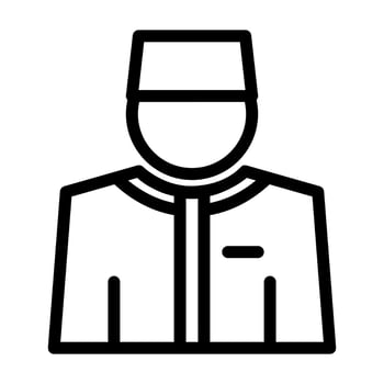 moslem man icon suitable for Ramadan Islamic moments vector