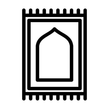 prayer rug icon suitable for Ramadan Islamic moments vector