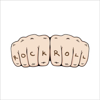 rock and roll grips vector