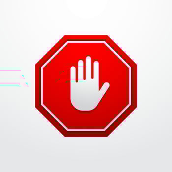 Stop sign vector design, template symbol and icon of do not enter area