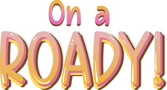 One a roady typography logo vector