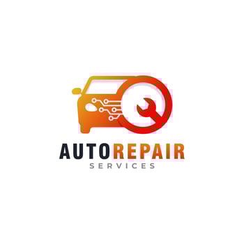Car Repair Logo Symbol. Usable for Business and Automotive Logos vector