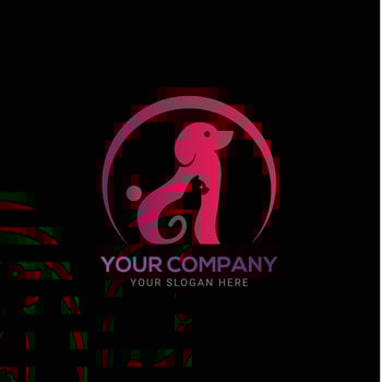 colorful pet, pet care, dog, cat and colorful pet care logo design vector