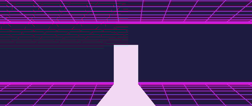 80s Retro Sci-Fi Background vector