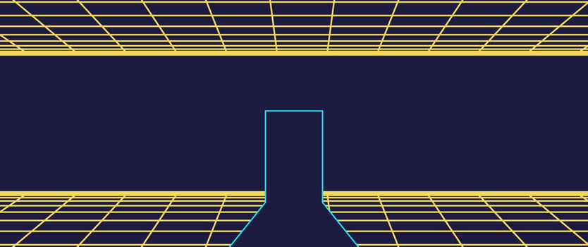 80s Retro Sci-Fi Background vector
