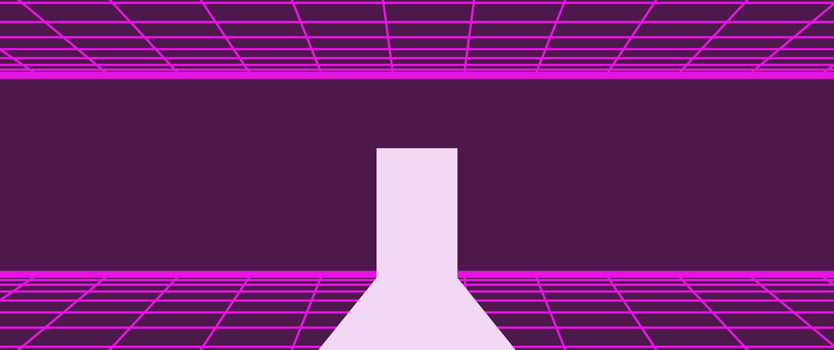 80s Retro Sci-Fi Background vector