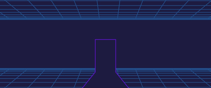 80s Retro Sci-Fi Background vector