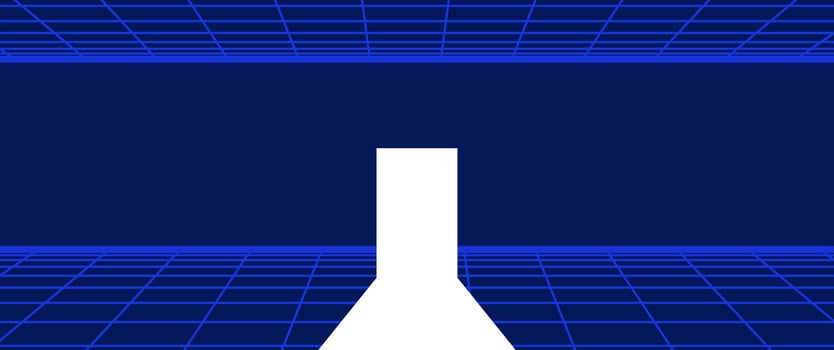 80s Retro Sci-Fi Background vector