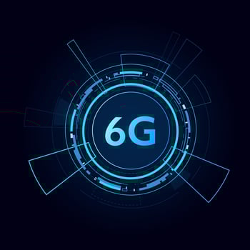 concept of technology 6G mobile network , New generation telecommunication , high-speed mobile Internet, vector