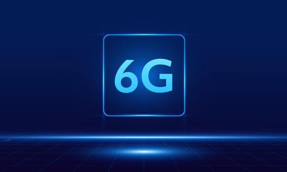 concept of technology 6G mobile network , New generation telecommunication , high-speed mobile Internet, vector