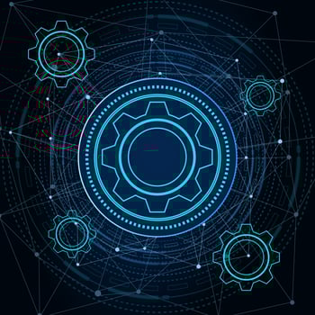 digital technology and engineering, digital telecoms concept, Hi-tech ,futuristic technology background, vector illustration.