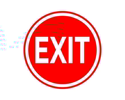 Exit Sign In Vector, Easy To Use And Print Design Templates vector