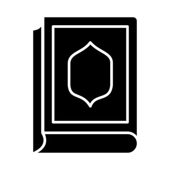quran icon suitable for Ramadan Islamic moments vector