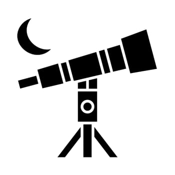moon binoculars icon suitable for Ramadan Islamic moments vector