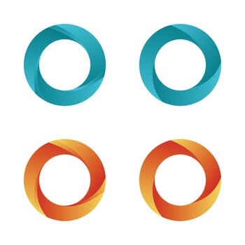 Letter O Logo Set vector
