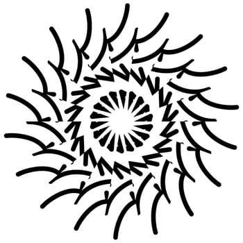 Abstract vector design in black color. Perfect for corporate, background, t-shirt, and so on.