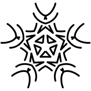 Abstract vector design in black color. Perfect for corporate, background, t-shirt, and so on.