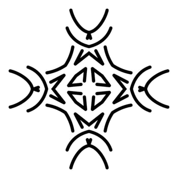 Abstract vector design in black color. Perfect for corporate, background, t-shirt, and so on.