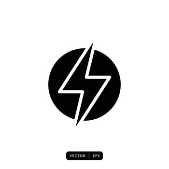 Lightning Icon Vector - Sign or Symbol