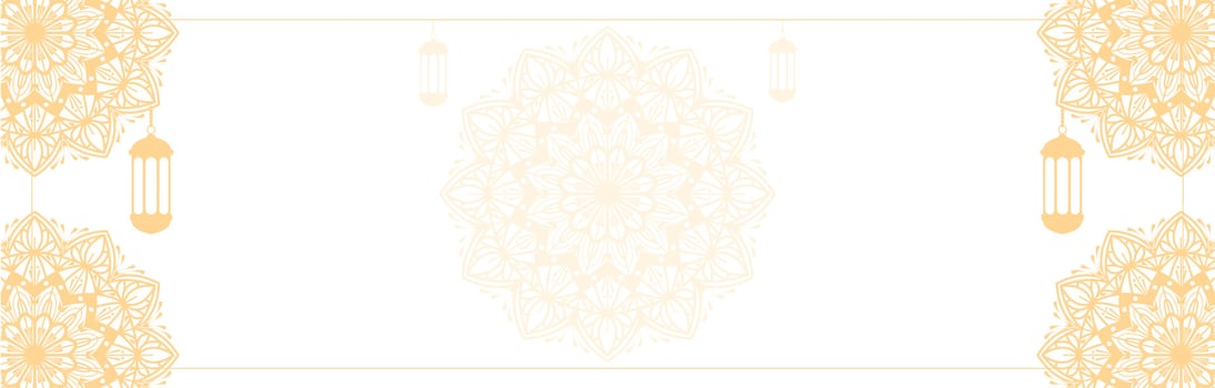 islamic background vector graphics with arabic mandala ethnic elements for eid, ramadan kareem, muharram or eid mubarak banners