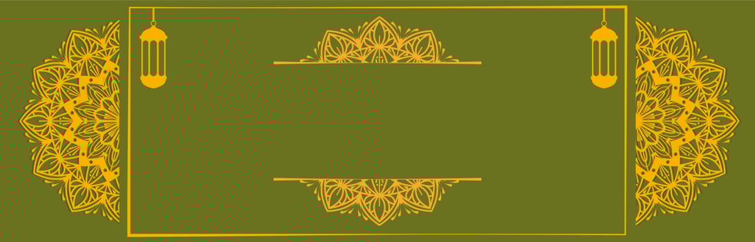 islamic background vector graphics with arabic mandala ethnic elements for eid, ramadan kareem, muharram or eid mubarak banners