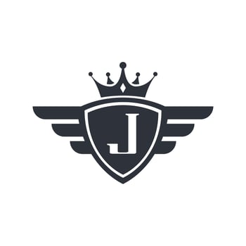 Letter J Royal Sport Victory Emblem Logo Design Inspiration vector