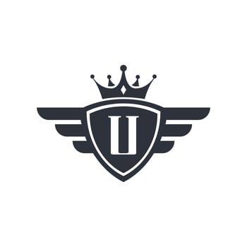 Letter U Royal Sport Victory Emblem Logo Design Inspiration vector