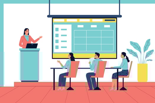 Business Training Meeting Composition vector