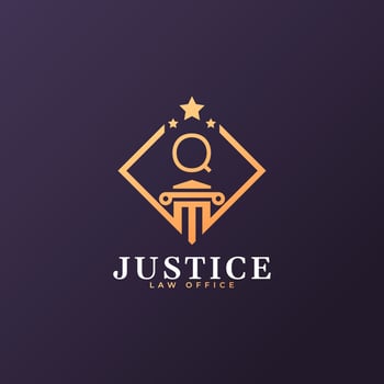 Law Firm Letter Q Logo Design Template Element vector