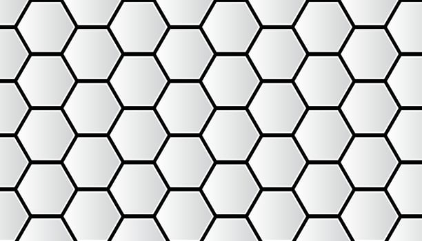 honeycomb  Background with light. vector