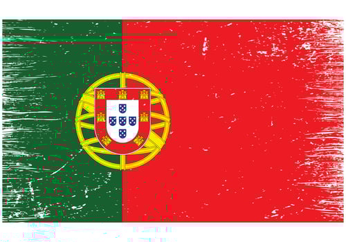 Portugal National Flag With Grunge Texture vector