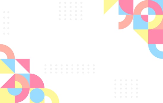 Abstract Colorful Flat Geometric Background vector