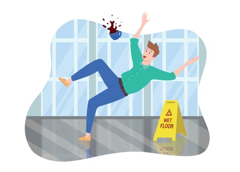 Falling Man Composition vector