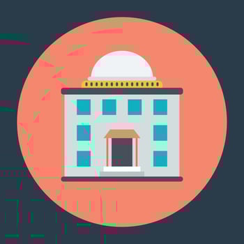 Dome Roof Building vector