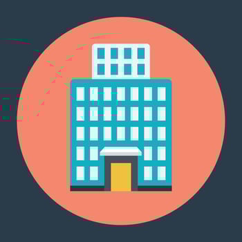 Trendy Hospital Concepts vector