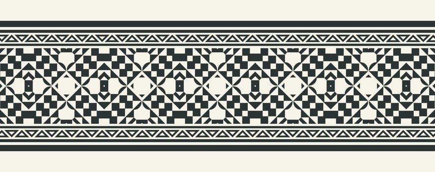 ornament style ethnic seamless borders vector