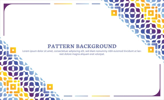 colorful ornament pattern design background vector