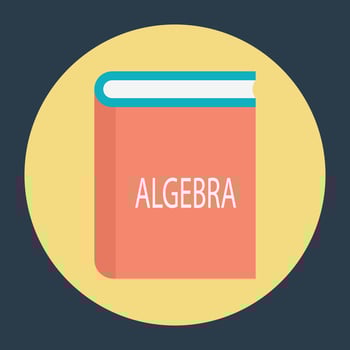 Algebra Book Concepts vector