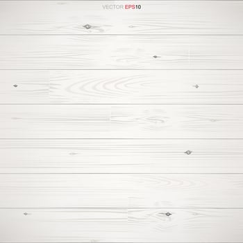 White wood pattern and texture for background. Vector. vector