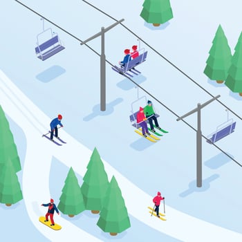 Winter Sports Illustration vector