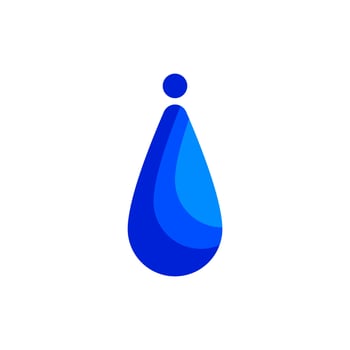 modern water drop logo vector