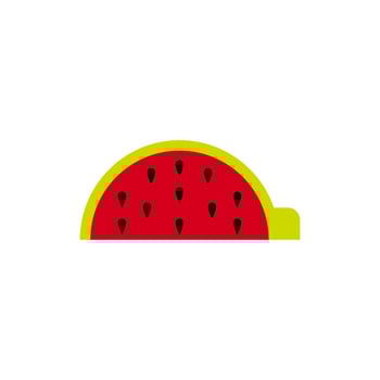 side cut watermelon, vector illustration