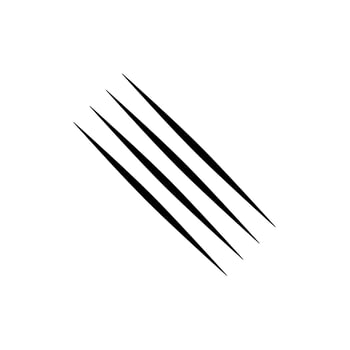 scratch four lines vector logo icon