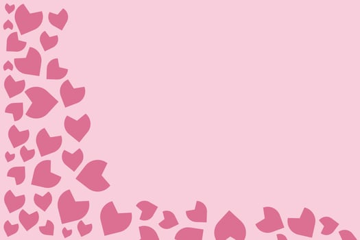 leaves color pink for presentation vector