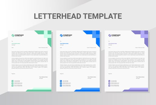 Professional Business company letterhead vector