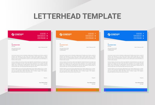 Business company letterhead template vector