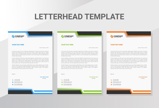 Business company letterhead template vector