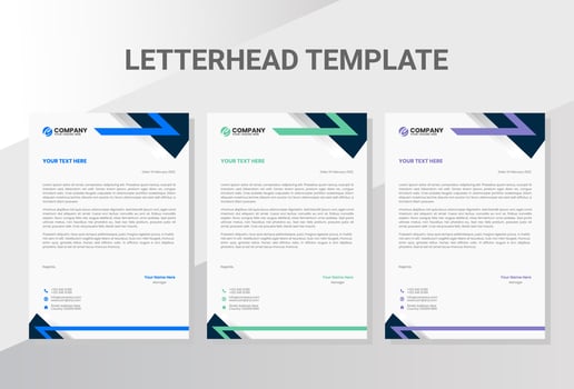 Business company letterhead template vector